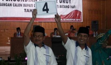 Pasangan Sinwan dan Arzanil mendapatkan nomor urut 4